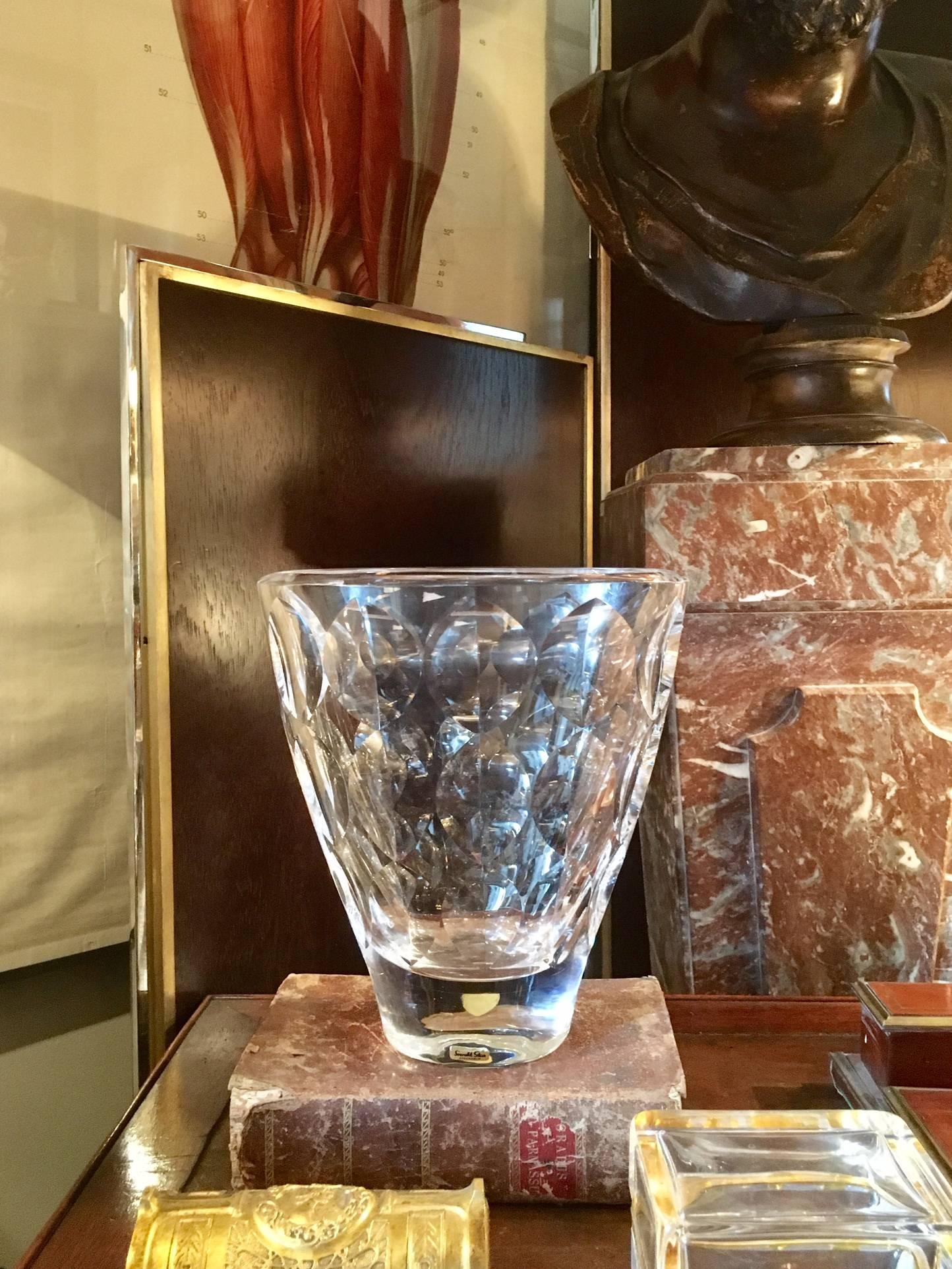 Art Glass Glass Vase by Ingeborg Lundin for Orrefors