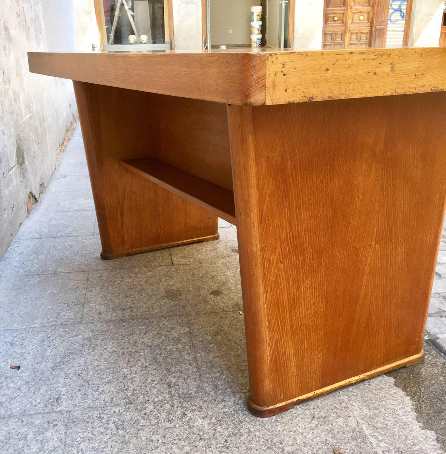 Mid-Century French Pierre Chapo Style  Desk Table In Good Condition In Madrid, ES