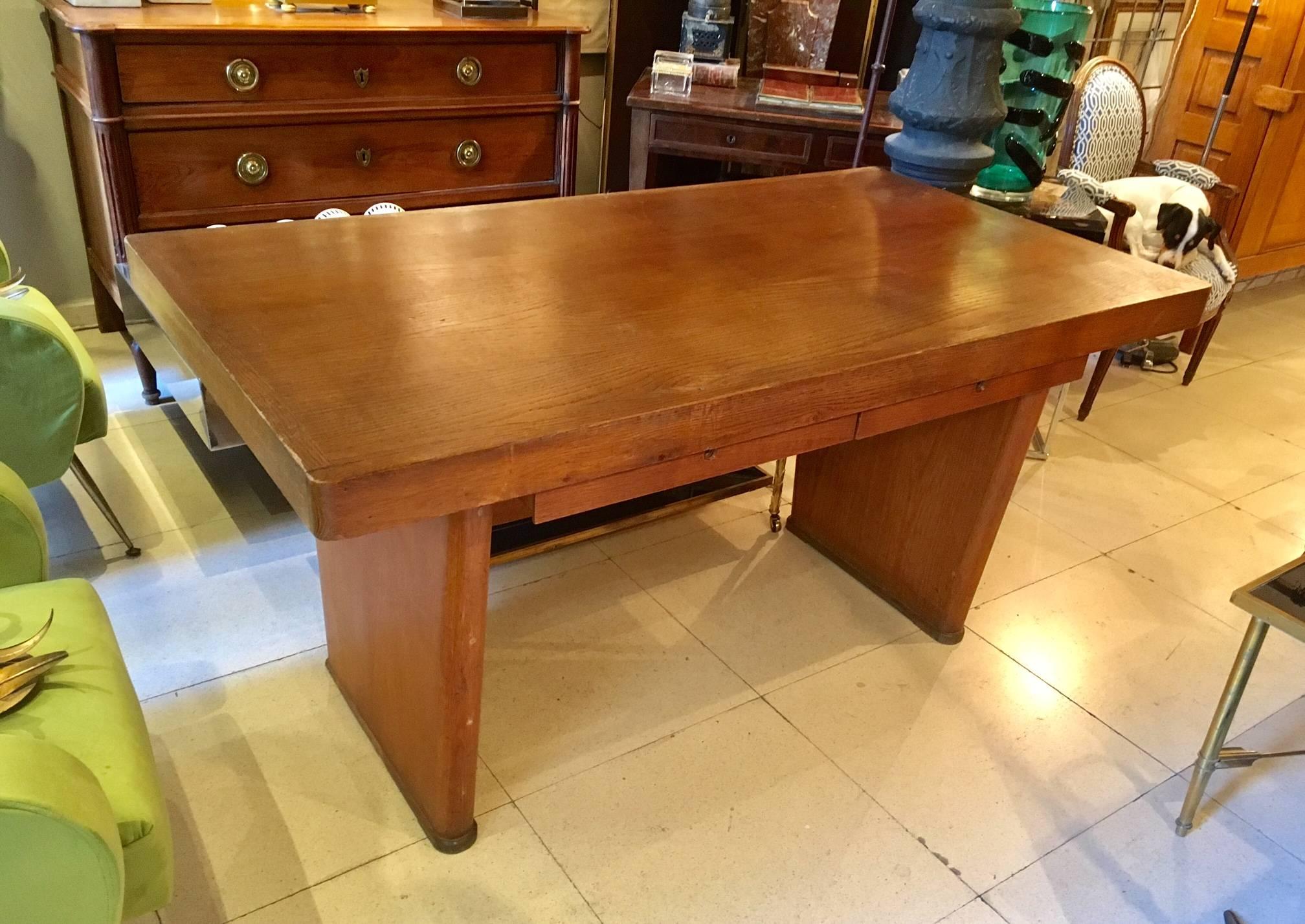 Mid-Century French Pierre Chapo Style  Desk Table 1