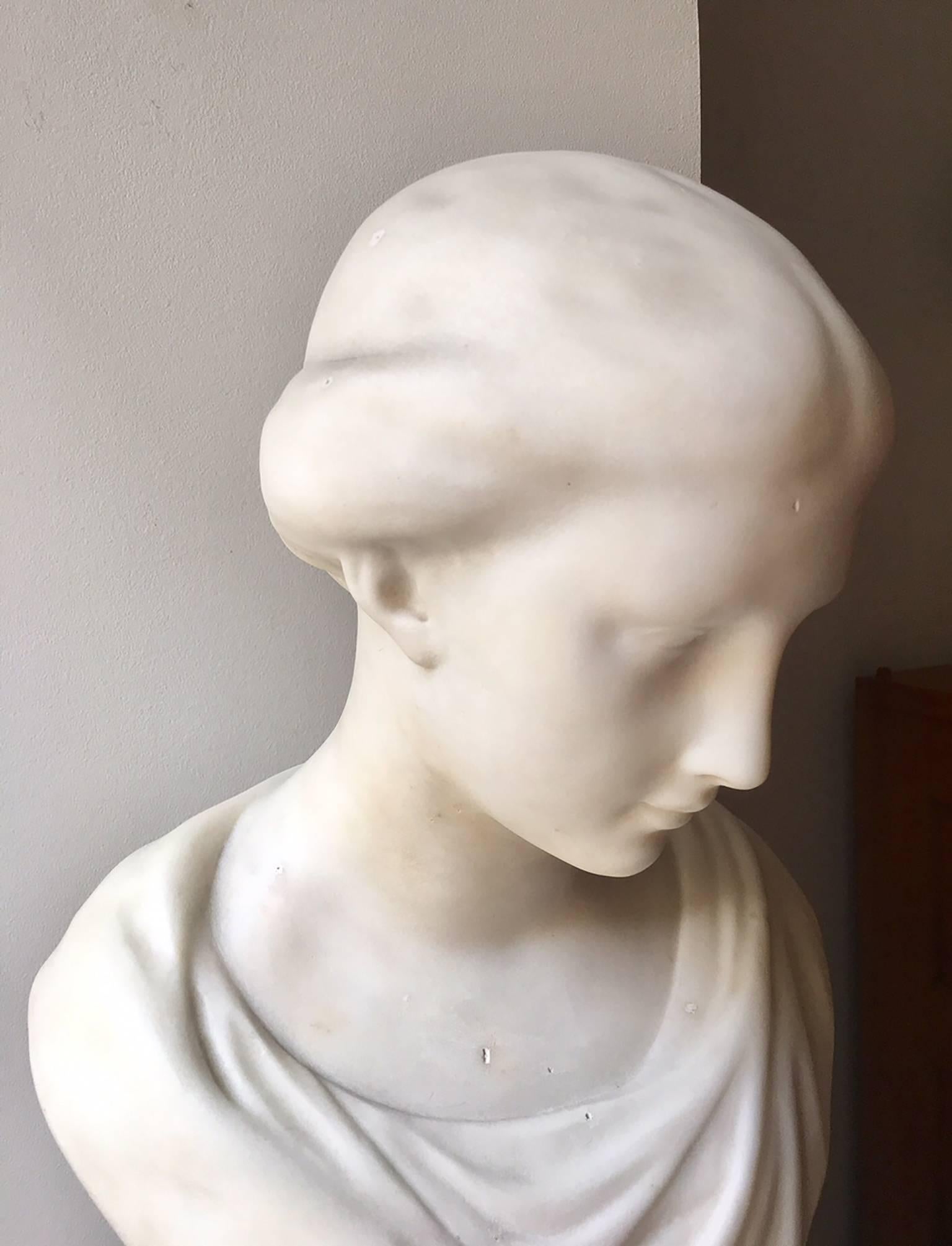 Late 19th Century Marble Bust 1