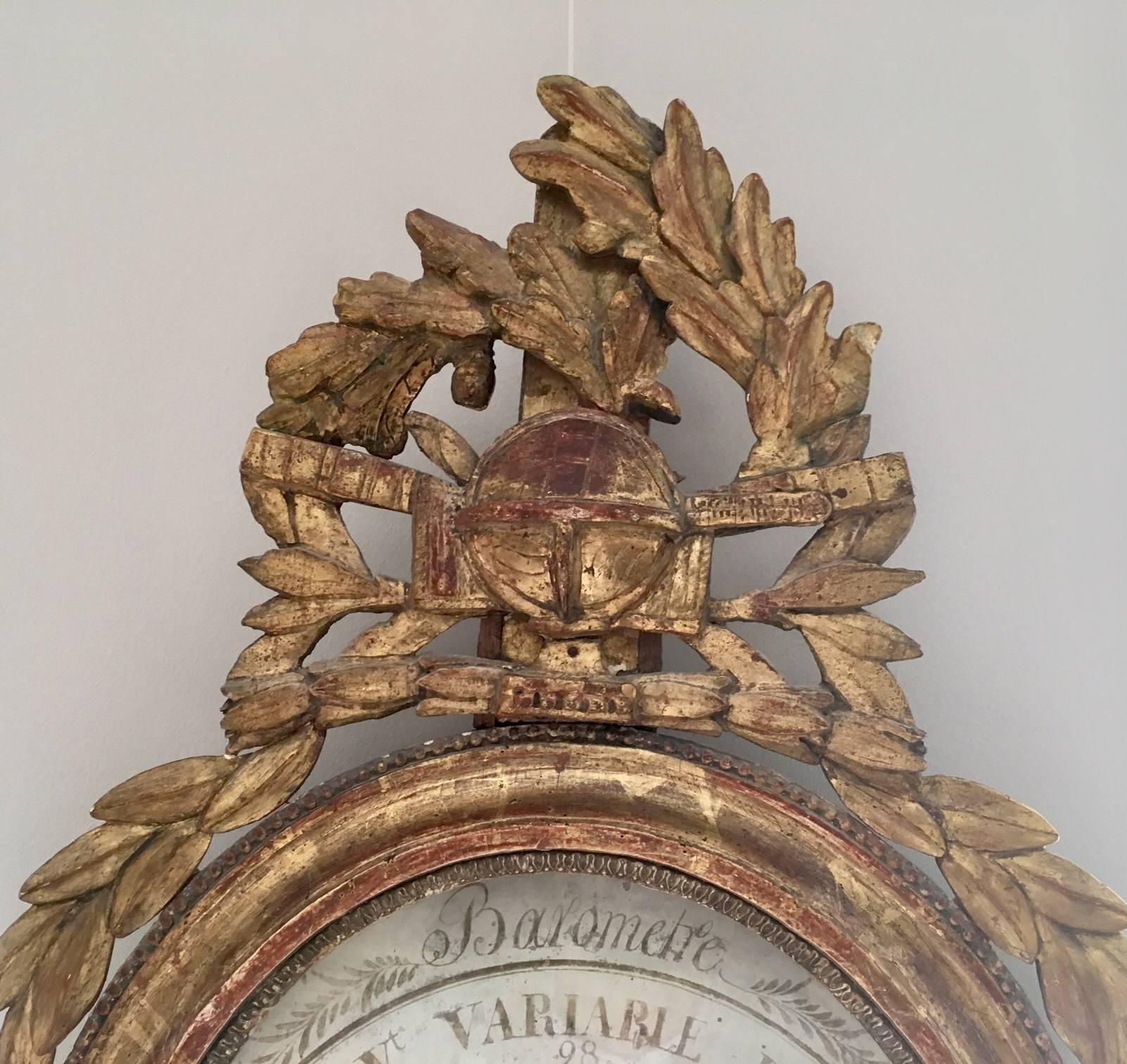 18th Century Louis XVI Barometer In Excellent Condition In Madrid, ES