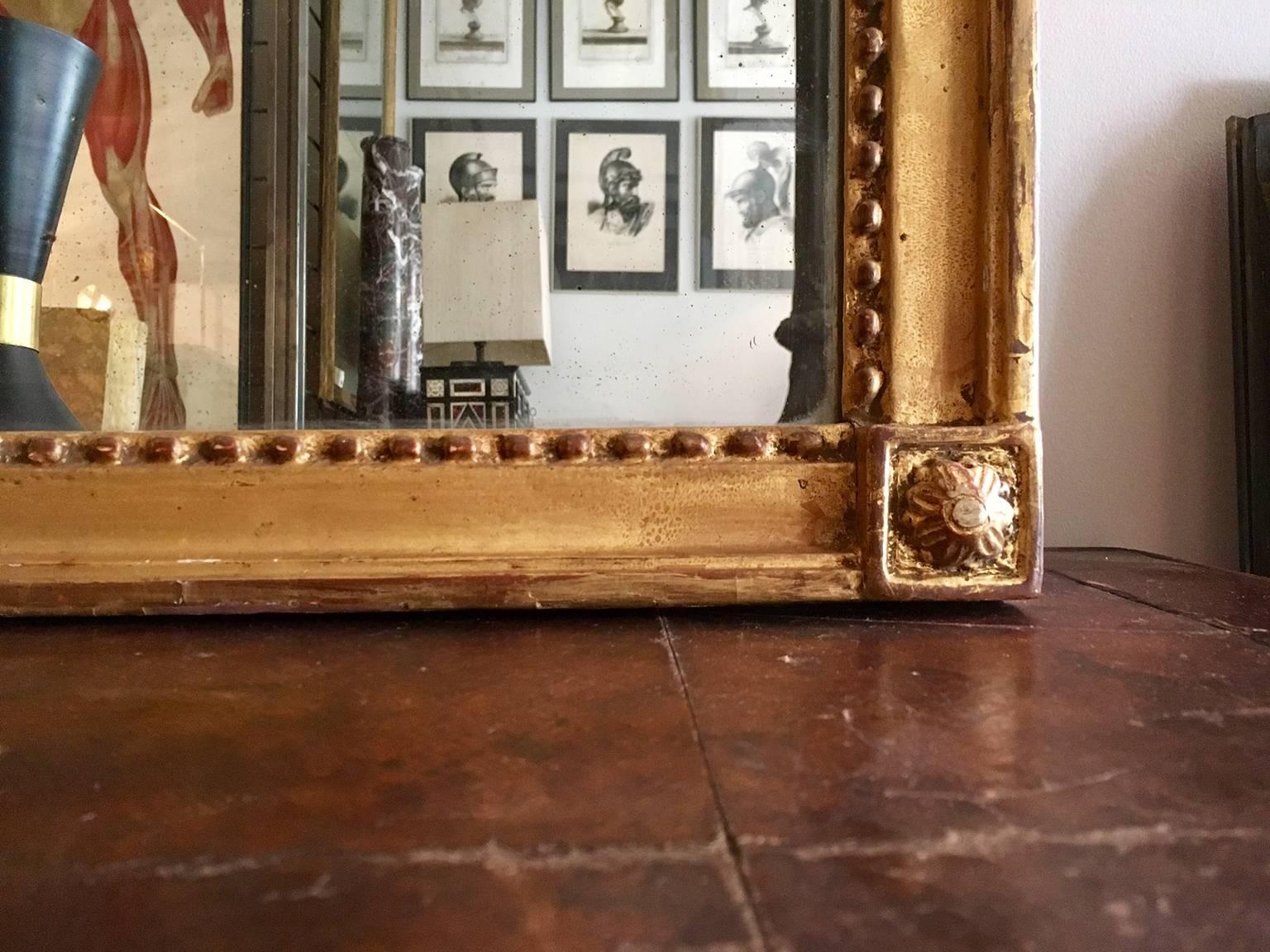 French Louis XVI Giltwood Mirror 3