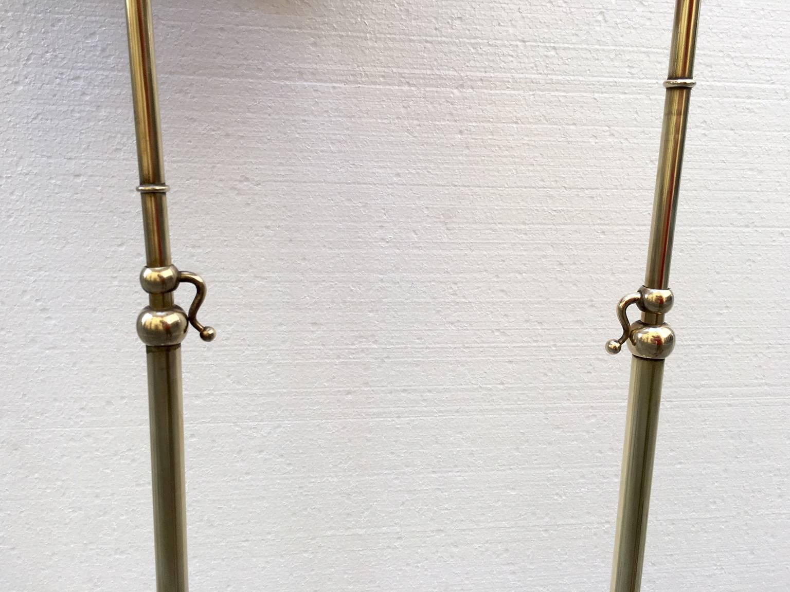 Mid-Century Modern Pair of Mid-Century Spanish Brass Floor Lamps