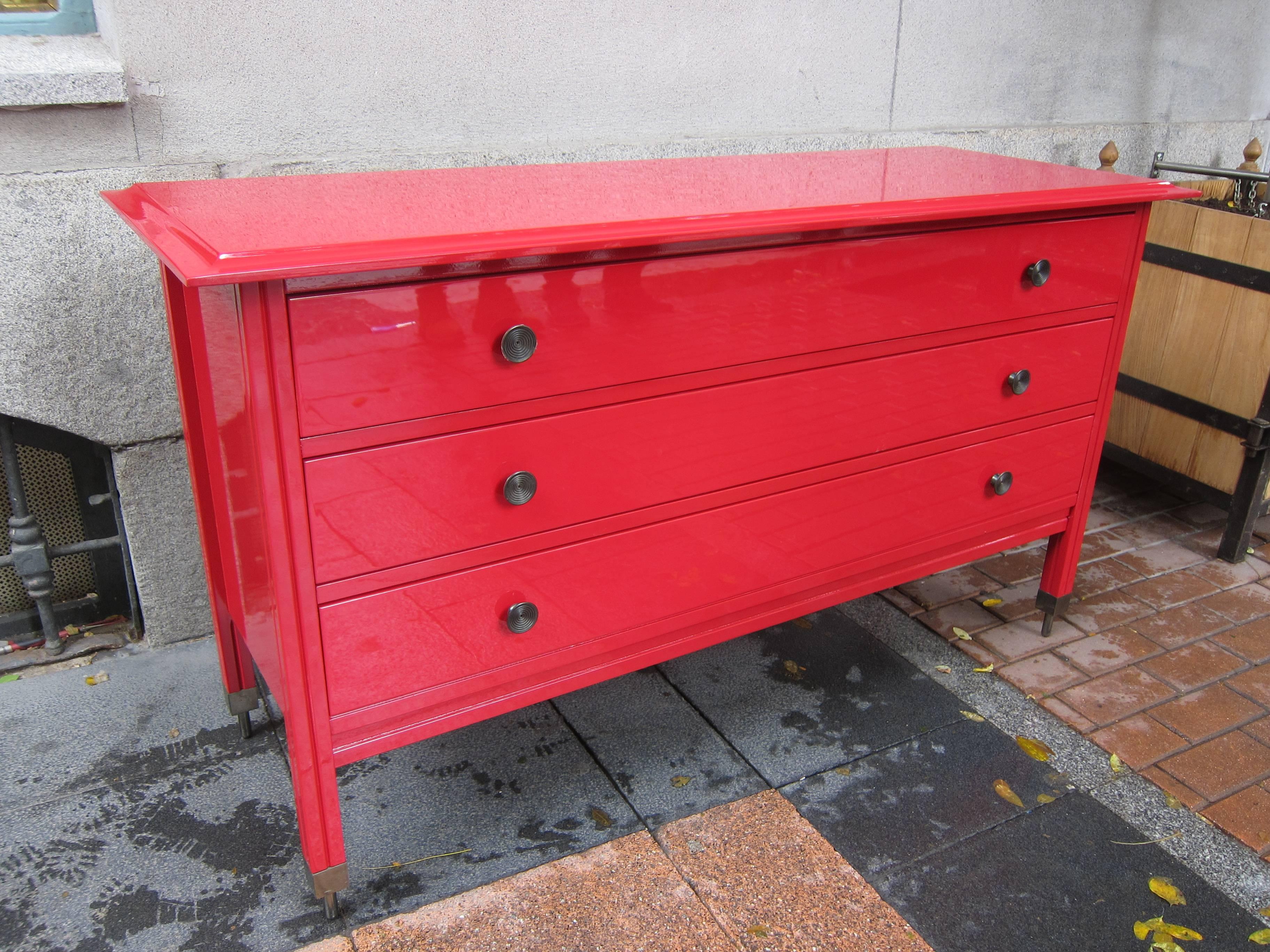 Mid-20th Century Carlo di Carli for Sormani Pair of Chest of Drawers, Italy, 1950s For Sale