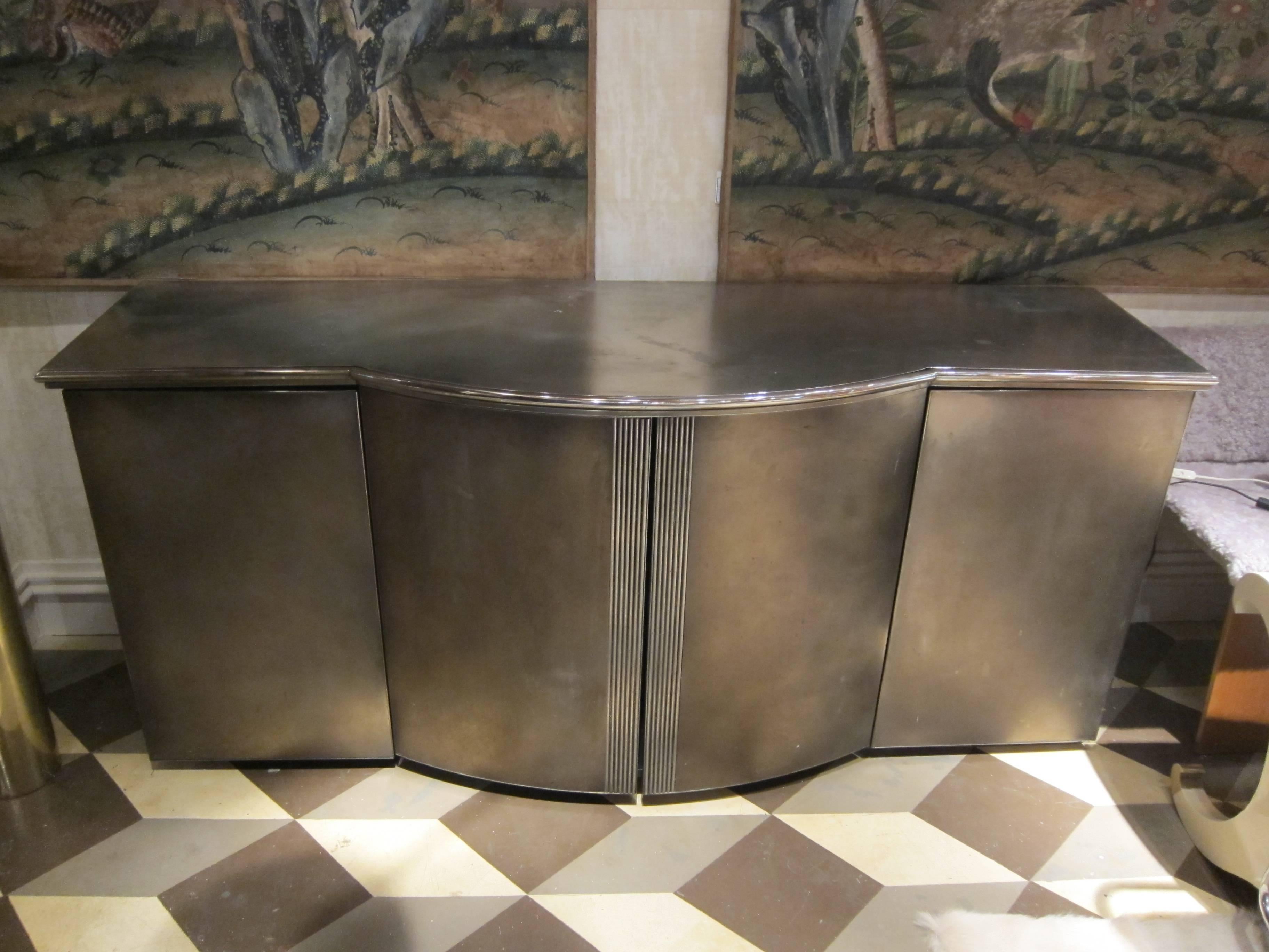 Maison Jansen Metal Buffet, France, 1960 In Good Condition For Sale In Madrid, ES