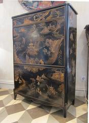 Mahogany and Lacquered Cabinet, France, circa 1800
