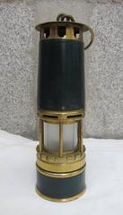 Hermes, Miner's Lamp, Brass and Leather, France, 1960