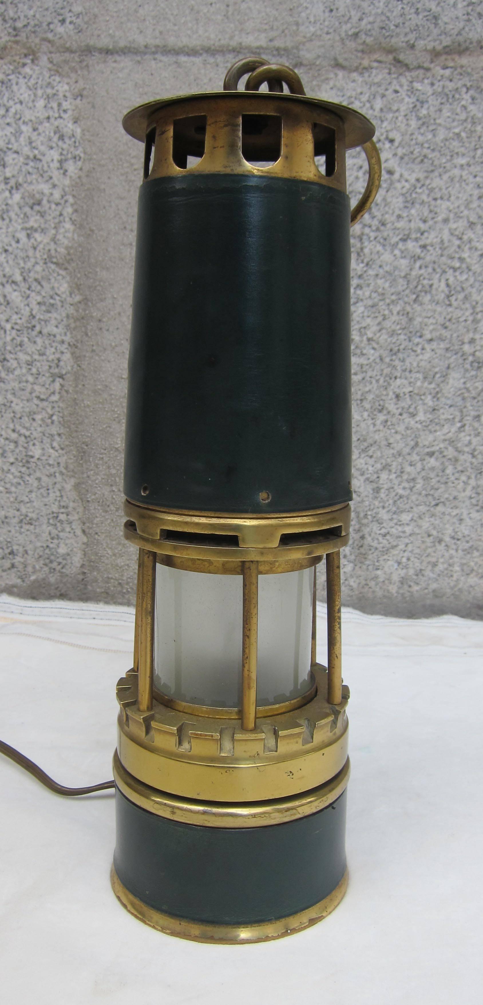 Hermes, Miner's Lamp, Brass and Leather, France, 1960 For Sale 2