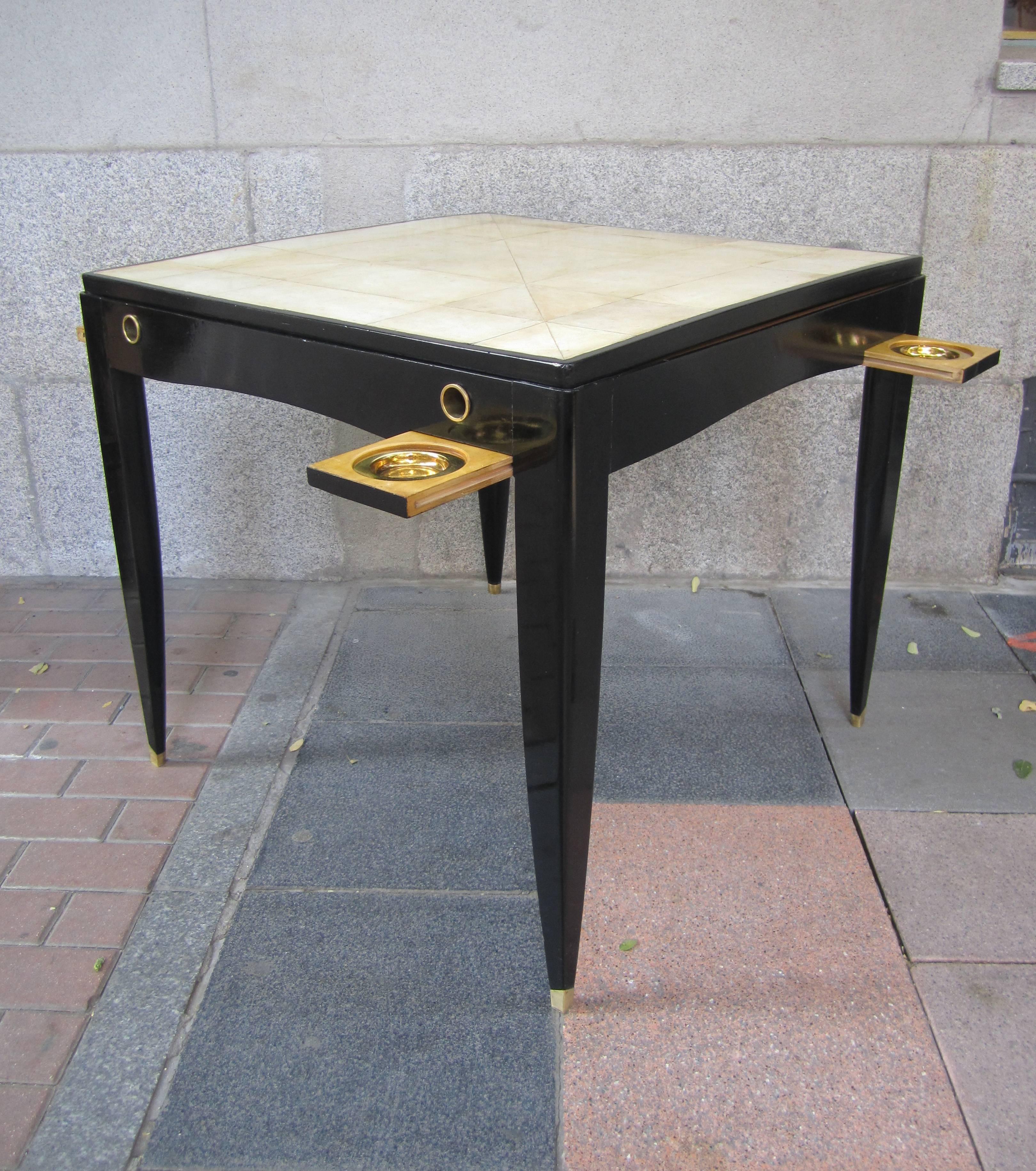 Card Table in the style of Gio Ponti, Italy 1950. 1