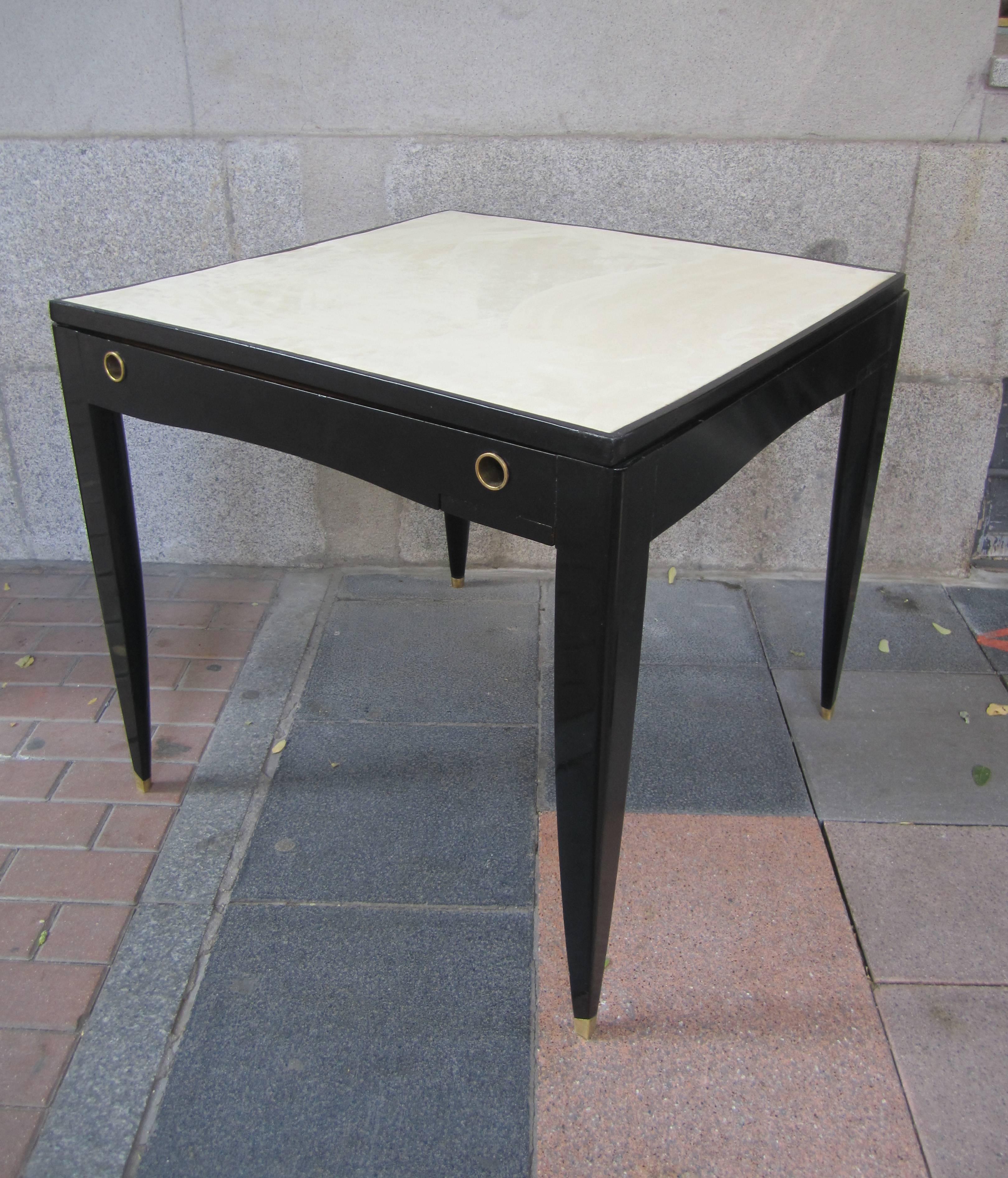 Card Table in the style of Gio Ponti, Italy 1950. 5