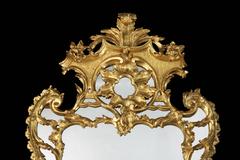 Large English Giltwood Mirror in the 18th Century Style
