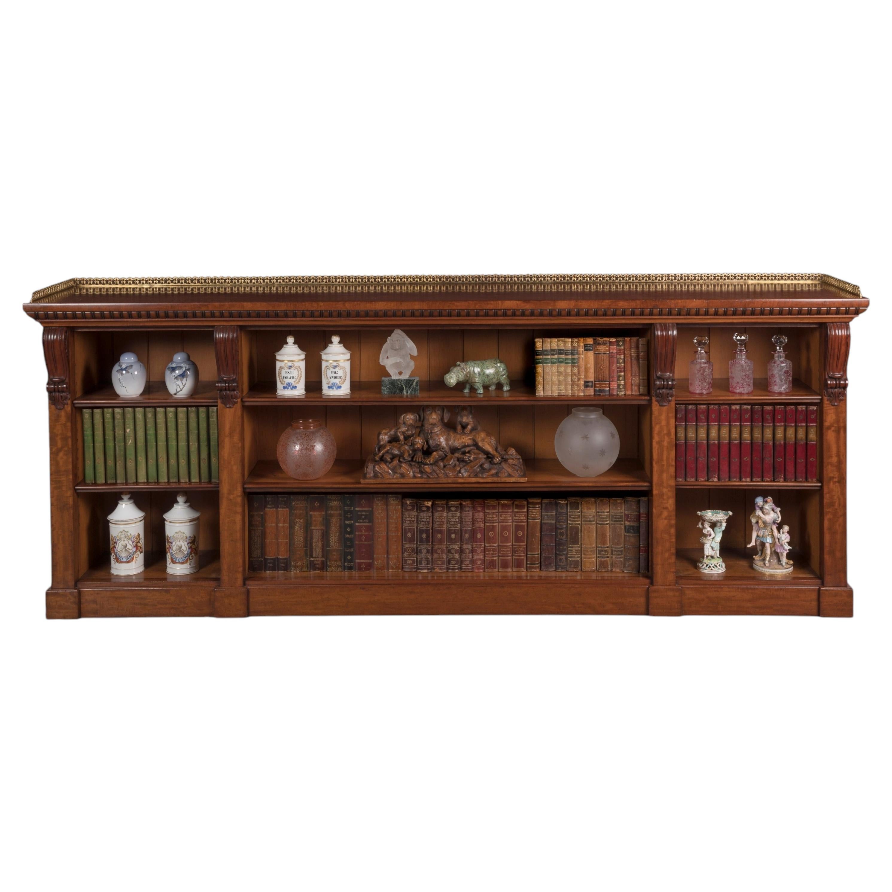 What is a breakfront bookcase?