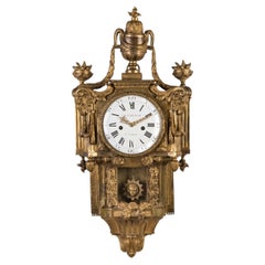 Late 18th Century French Ormolu Cartel Clock by Baltazar