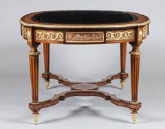 Decorative French Amboyna and Gilt Bronze Center Table