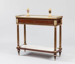 French 19th Century Mahogany and Gilt Console Table