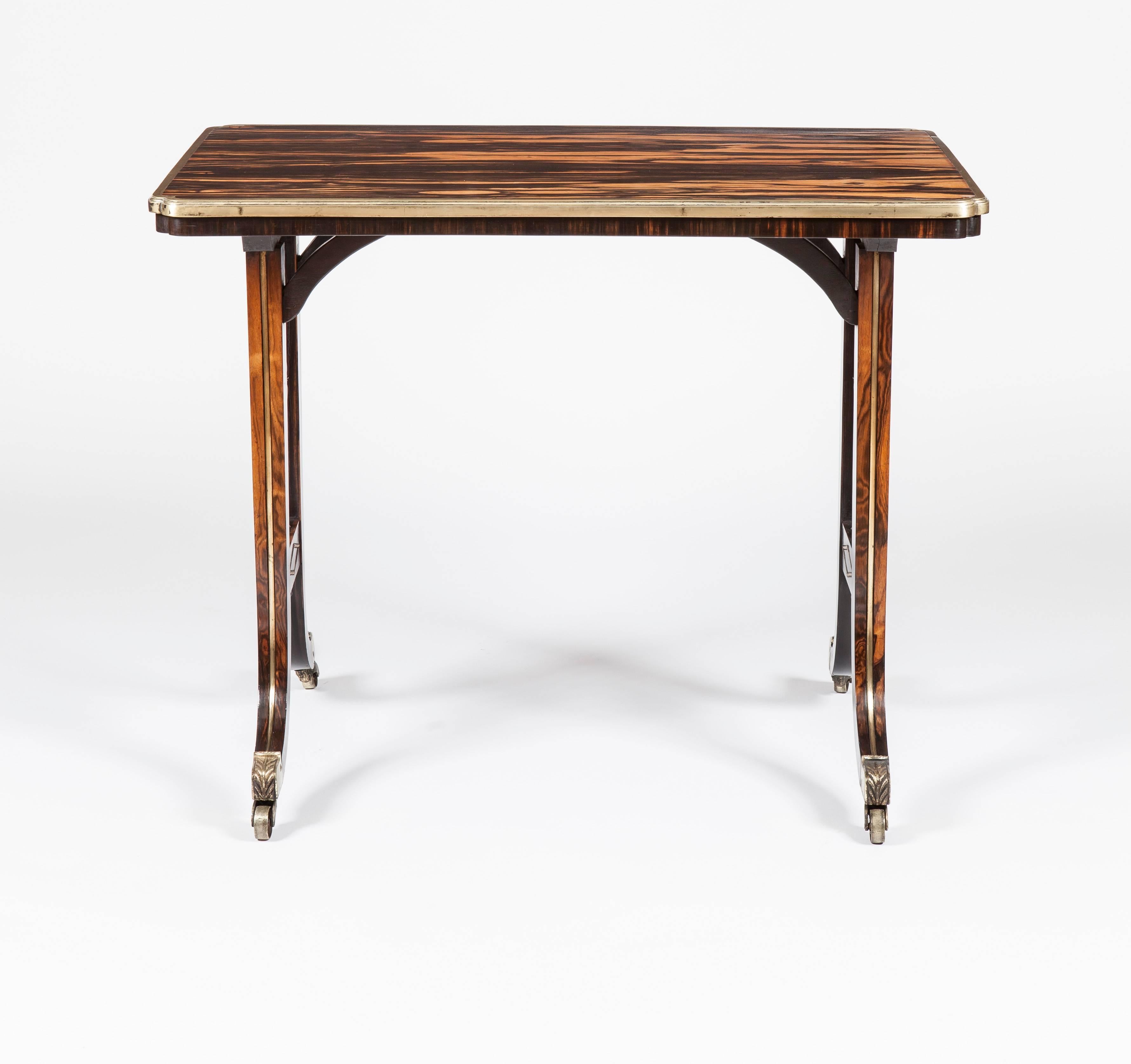 English Regency Period Coromandel and Brass Table Attributed to Gillow In Excellent Condition In London, GB