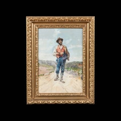 Pair of Italian Portraits Made of Handcrafted Micromosaic Tiles