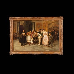 Pair of 19th Century Italian Paintings by Giacomo Mantegazza