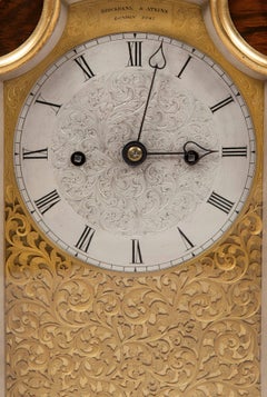 English 19th Century Gold Table Clock