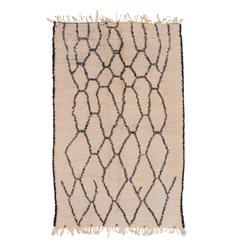Small and Dramatic Beni Ouarain Carpet 10