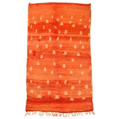 Rehamna Animal Pelt Design Vintage Berber Carpet