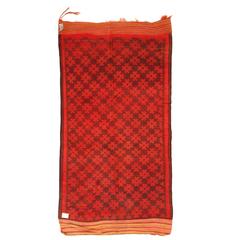 Vintage Djebel Amour Saharan Berber Rug