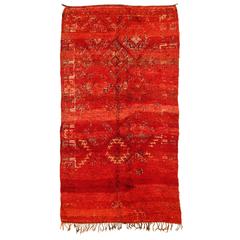 Red Ground Vintage Beni Mguild Carpet 2