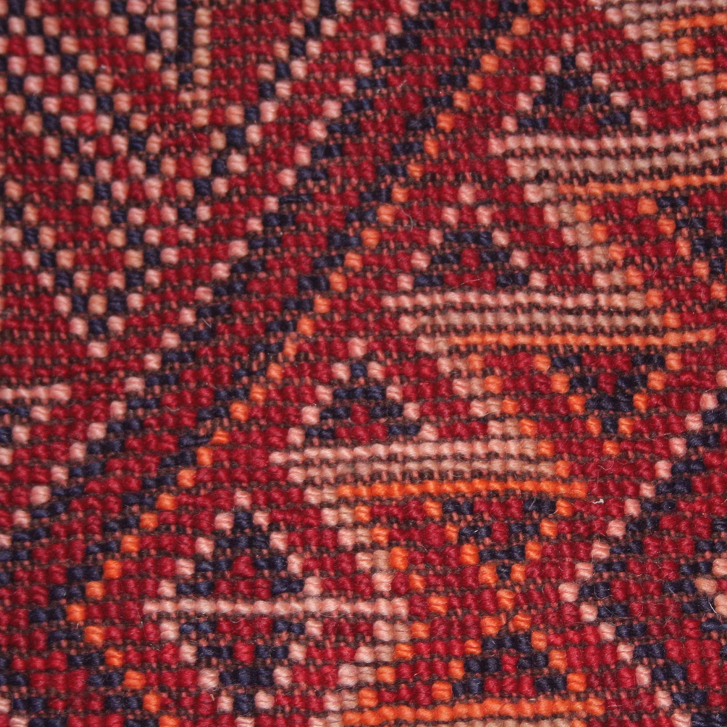 Tribal Exquisite Red Ground Vintage Beni Mguild Moroccan Berber Rug For Sale