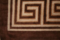 Antique Geometric Mongolian Chinese Rug