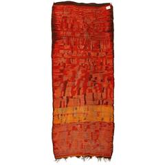 Early and Rare Abstract Rehamna Berber Carpet