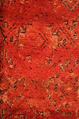 Exquisite Red Ground Vintage Beni Mguild Moroccan Berber Rug