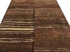 Spice Rug in Wool and Nettle in Earth Tones by Jan Kath