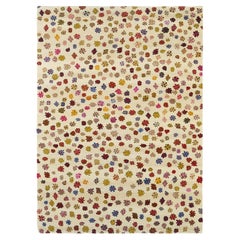 Little Flowers Ivory Wool Rug by Jan kath
