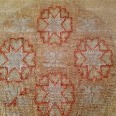 Antique Light Yellow Samarkand Rug