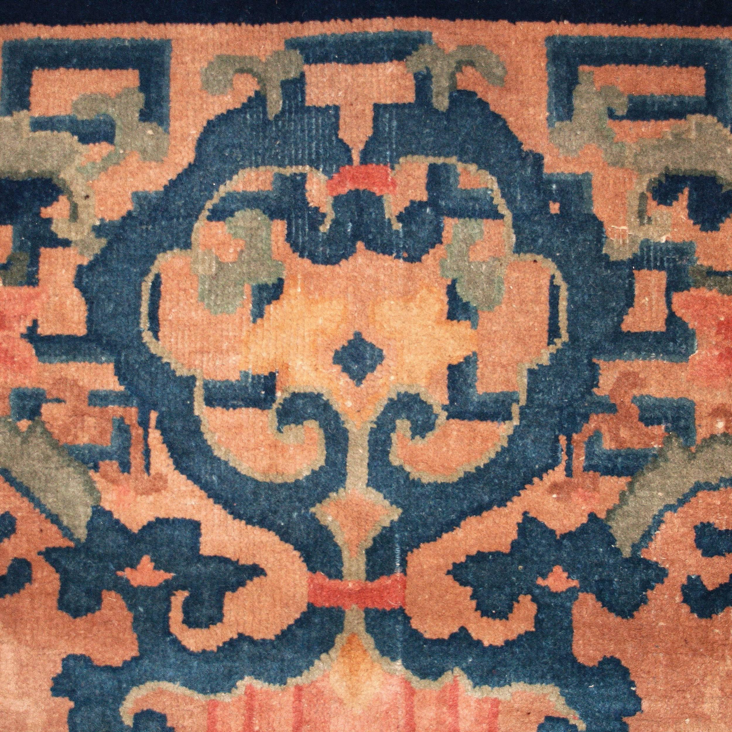 Wool Art Deco Chinese Carpet