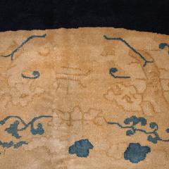 Large Oval Fine Antique Chinese Carpet