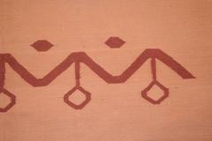 Oversize Antique Art Deco Dhurrie Rug