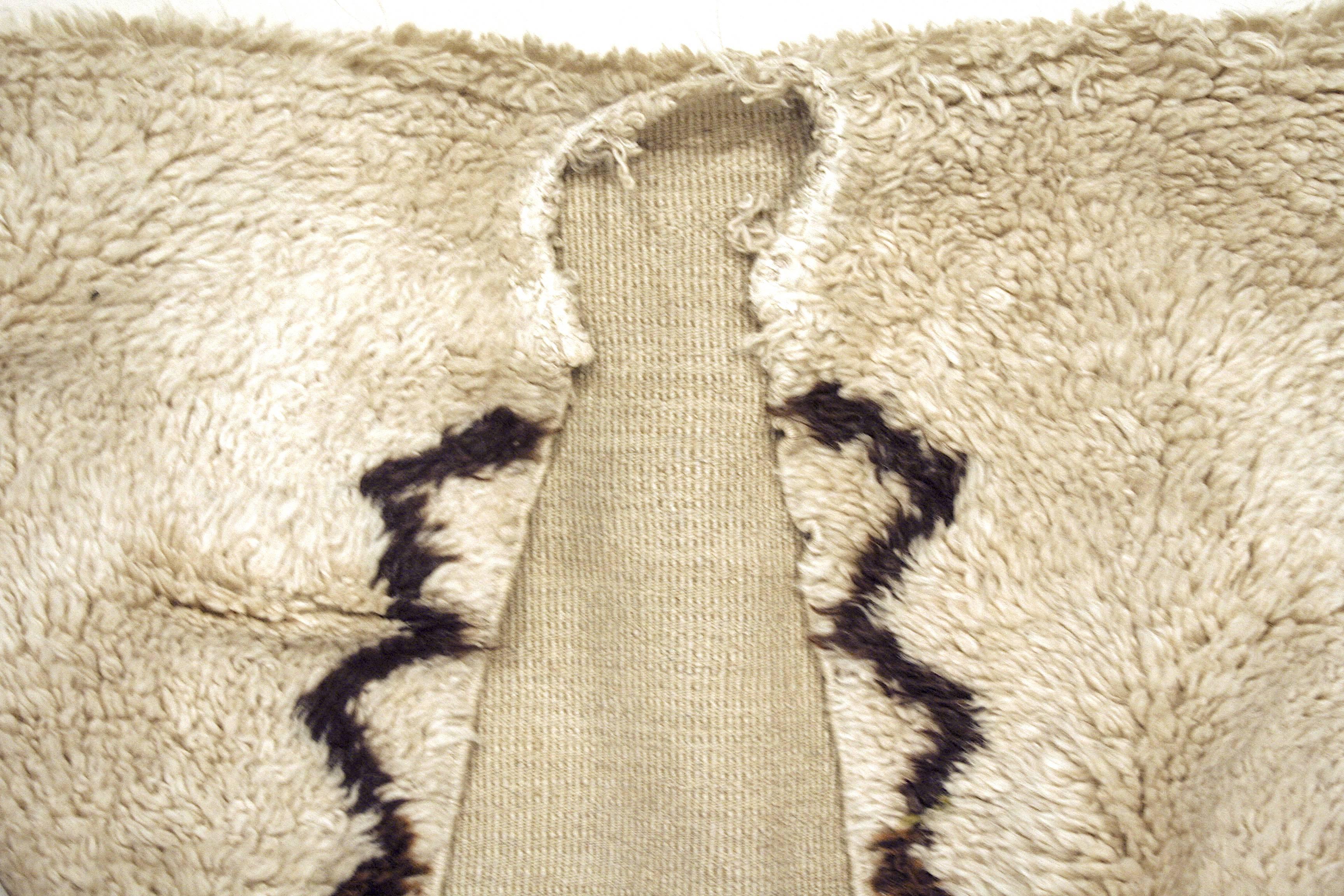 Hand-Knotted Shepherd's Tulu Hand Knotted Wool Rug Coat For Sale