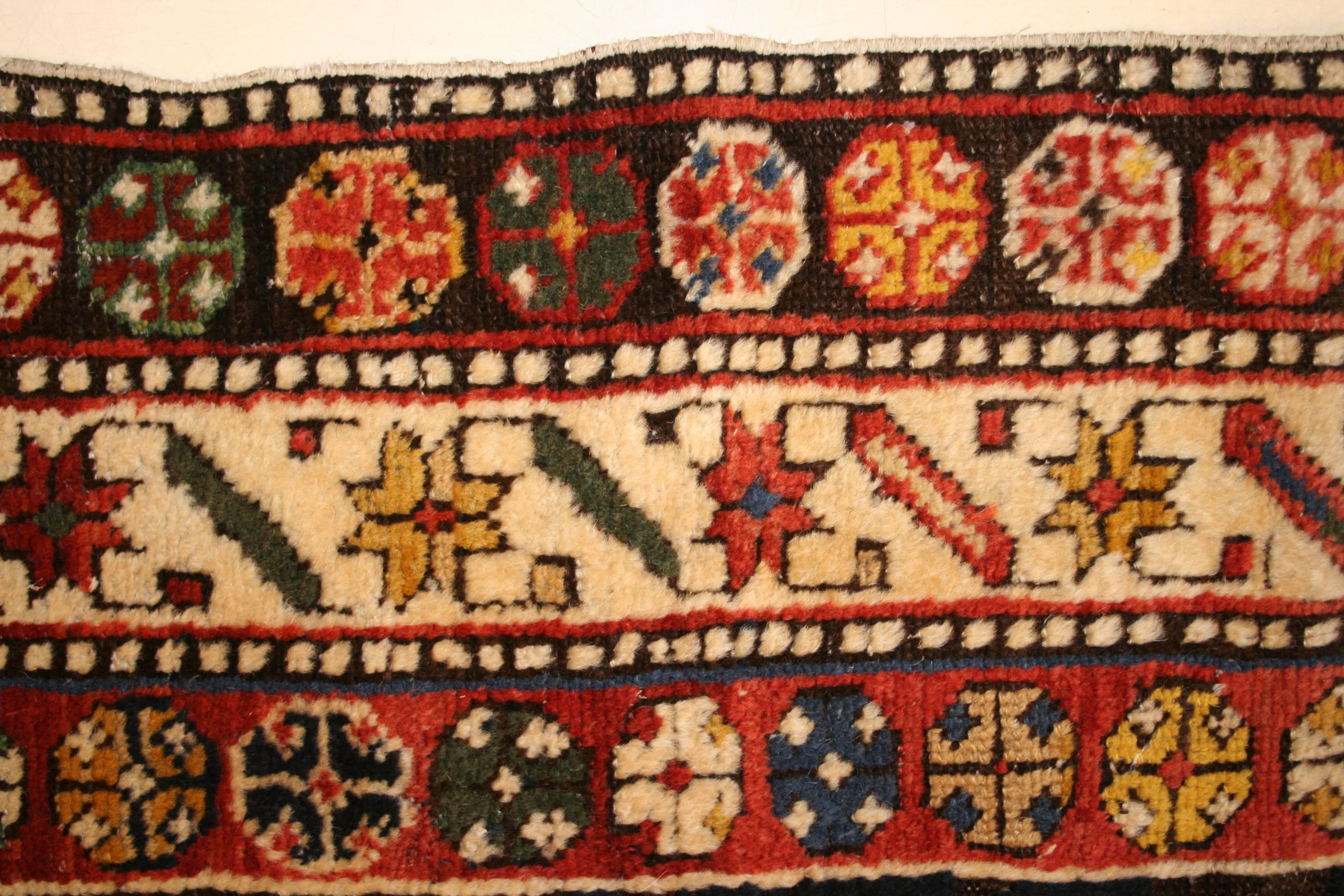 Russian Antique Caucasian Shirvan Large Rug