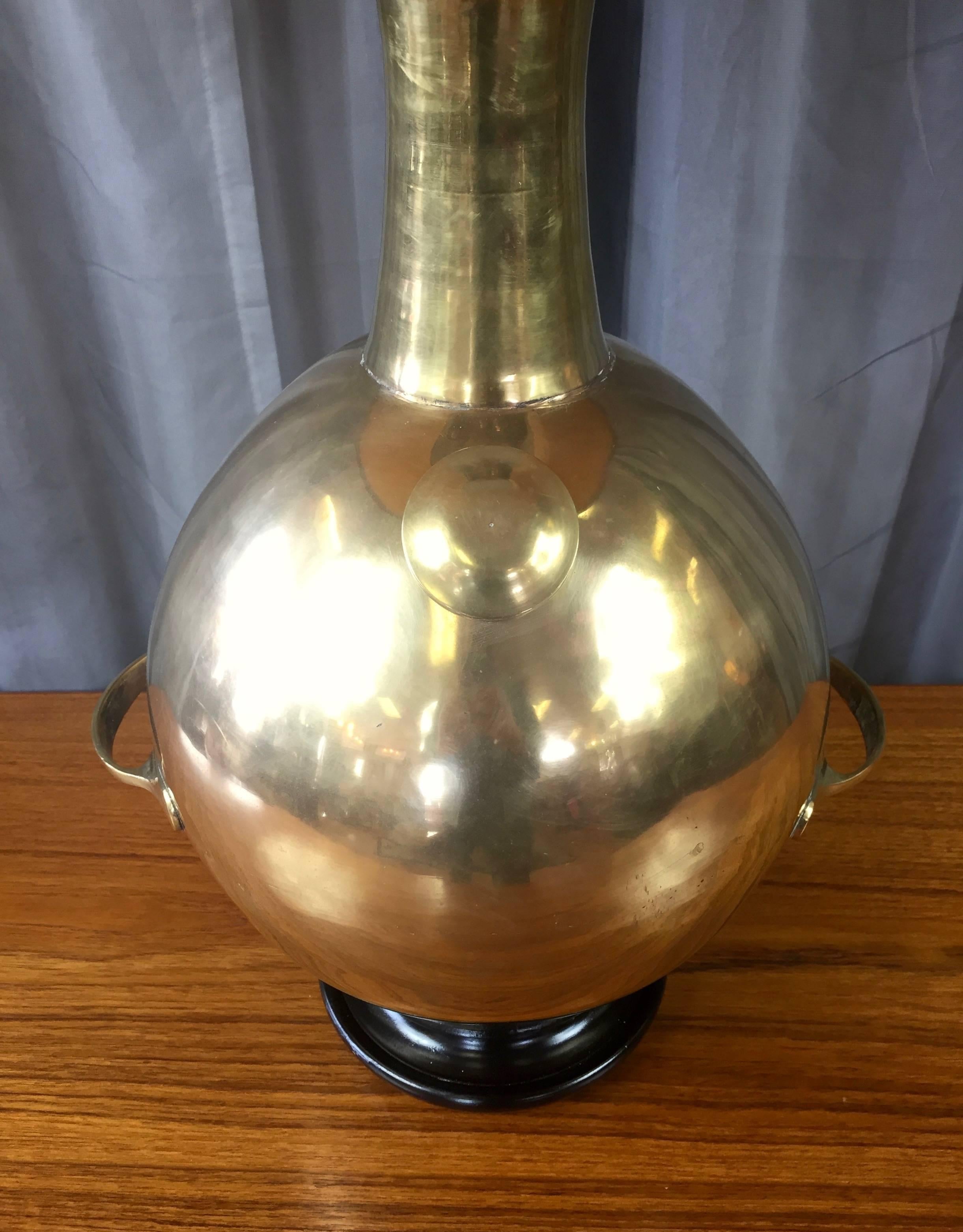 American Monumental Marbro Brass “Diving Bell” Table Lamp