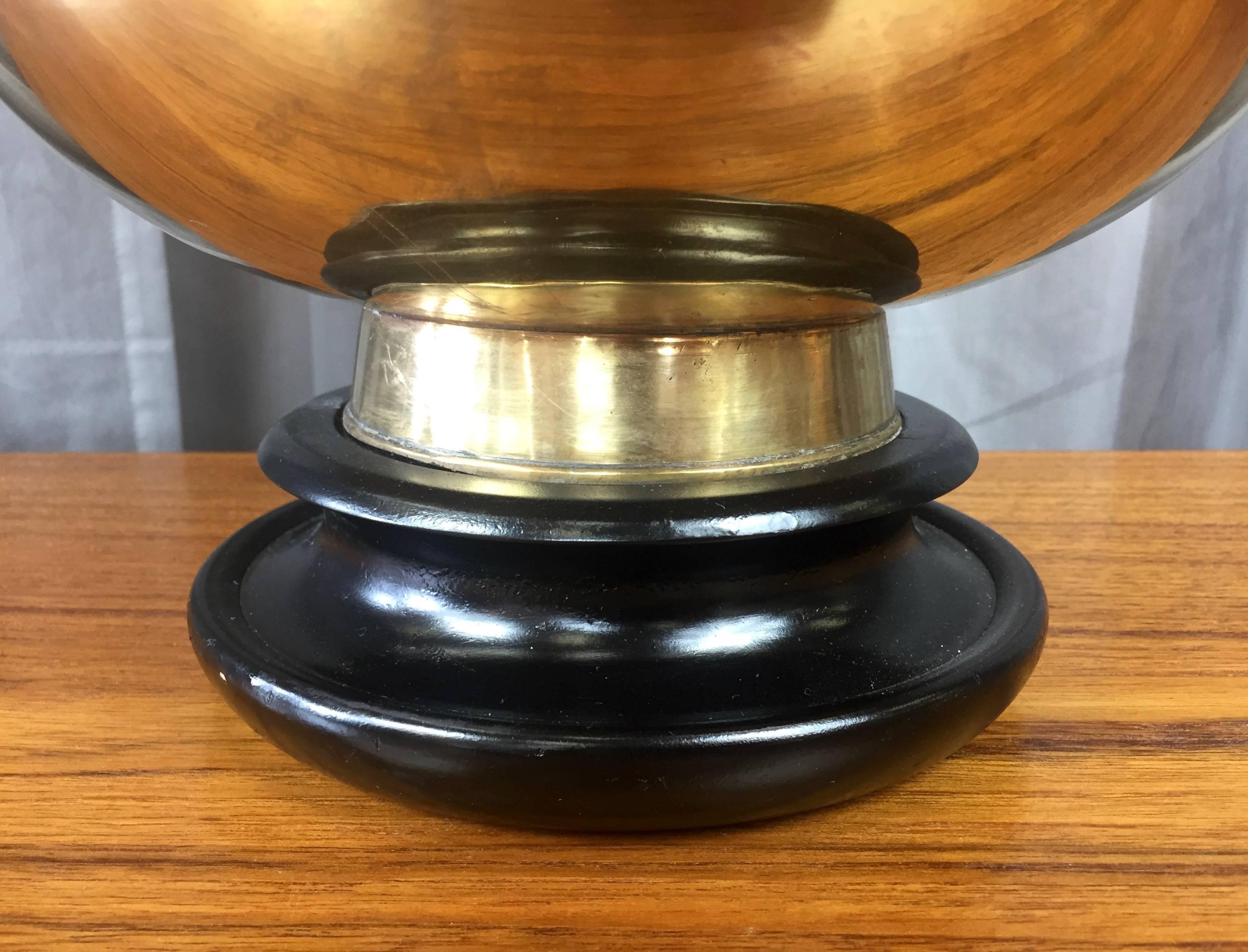 Monumental Marbro Brass “Diving Bell” Table Lamp 3