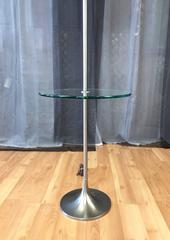 Iconic Laurel Tulip Base Floor Lamp with Floating Glass Table
