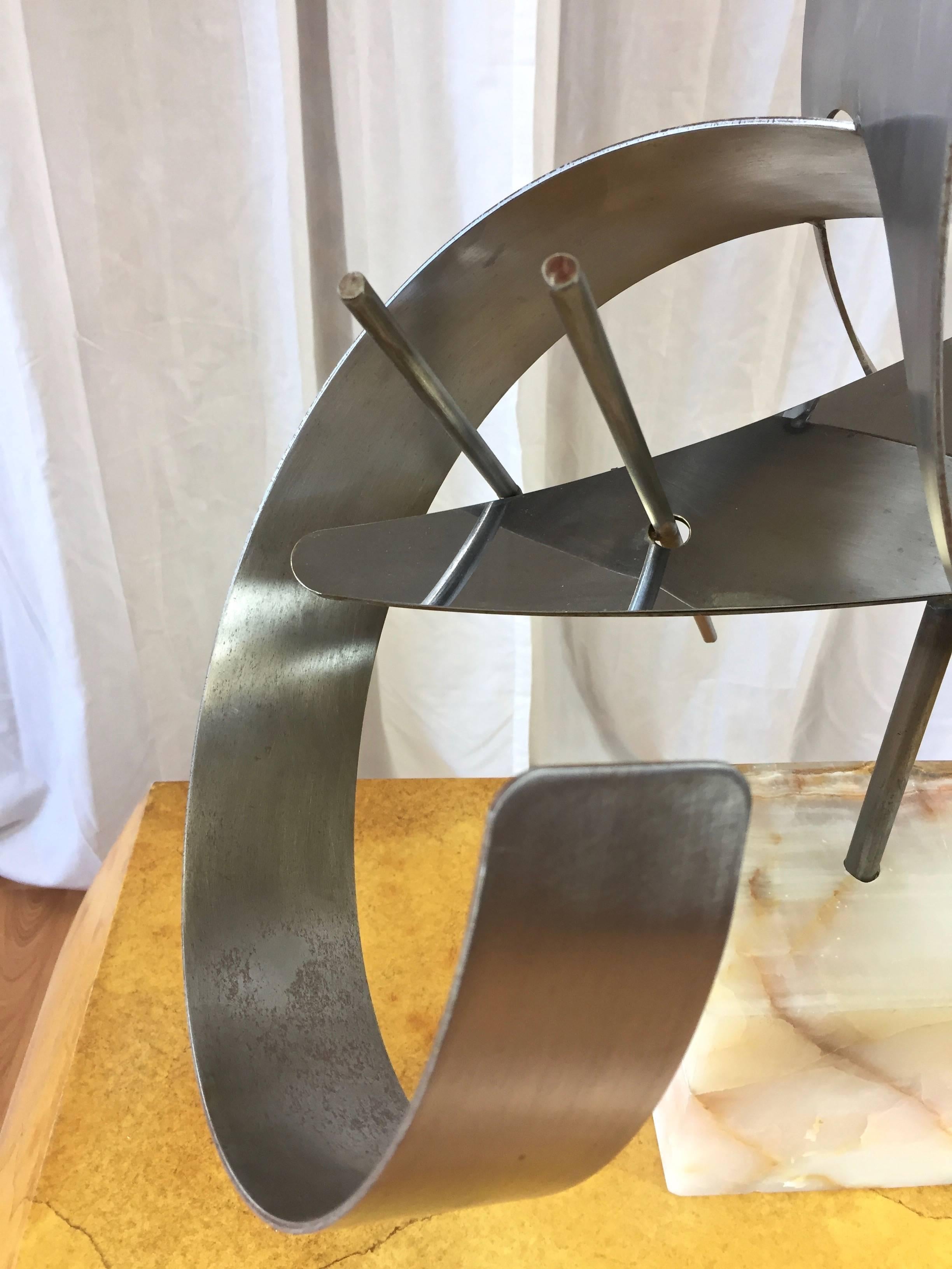 Monumental Abstract Steel Sculpture by Curtis Jeré In Fair Condition For Sale In San Francisco, CA