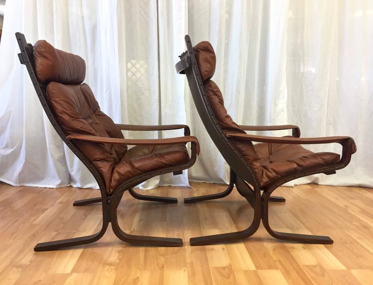 Pair of “Siesta” Lounge Chairs by Ingmar Relling for Westnofa at 1stDibs