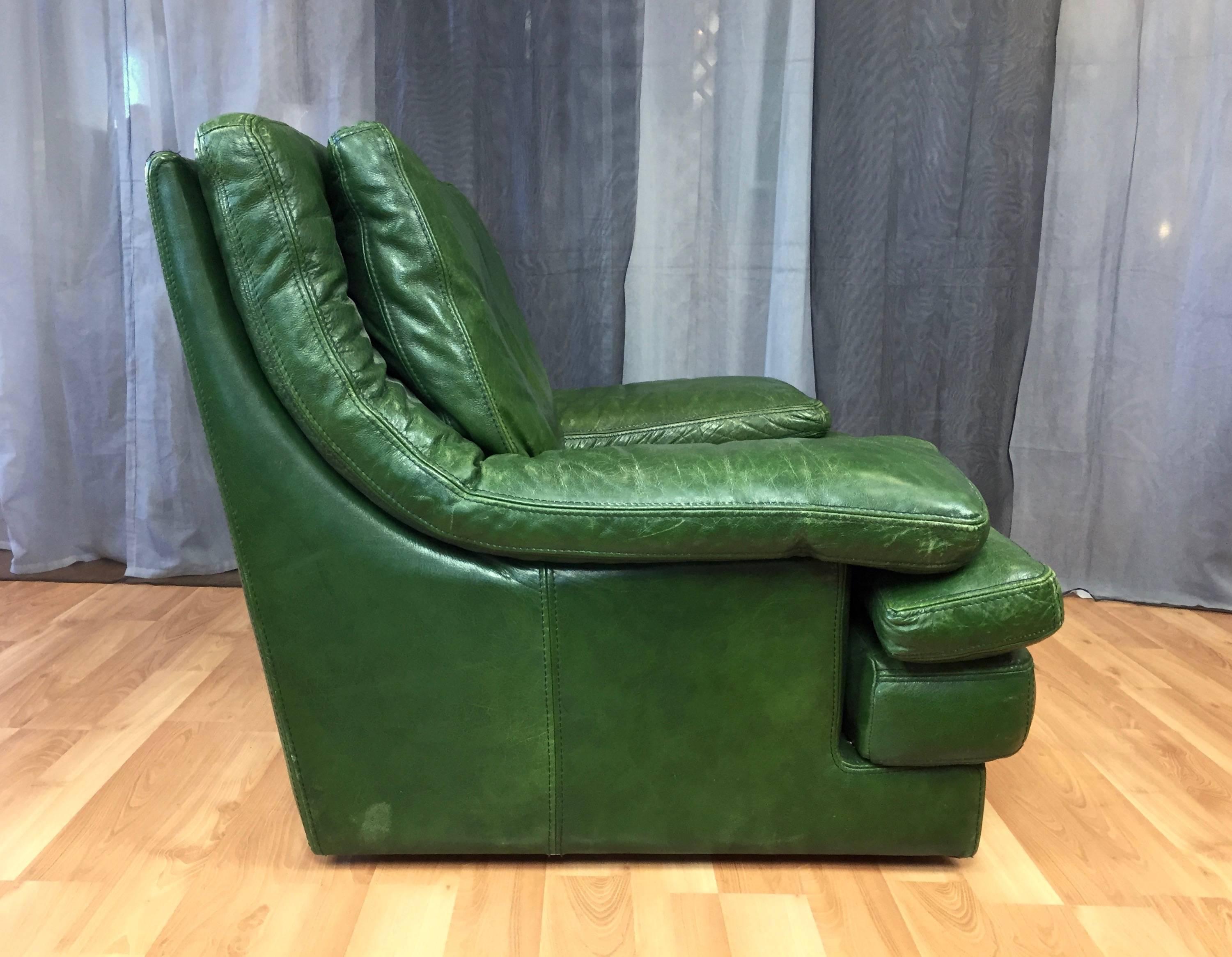 roche bobois leather chair