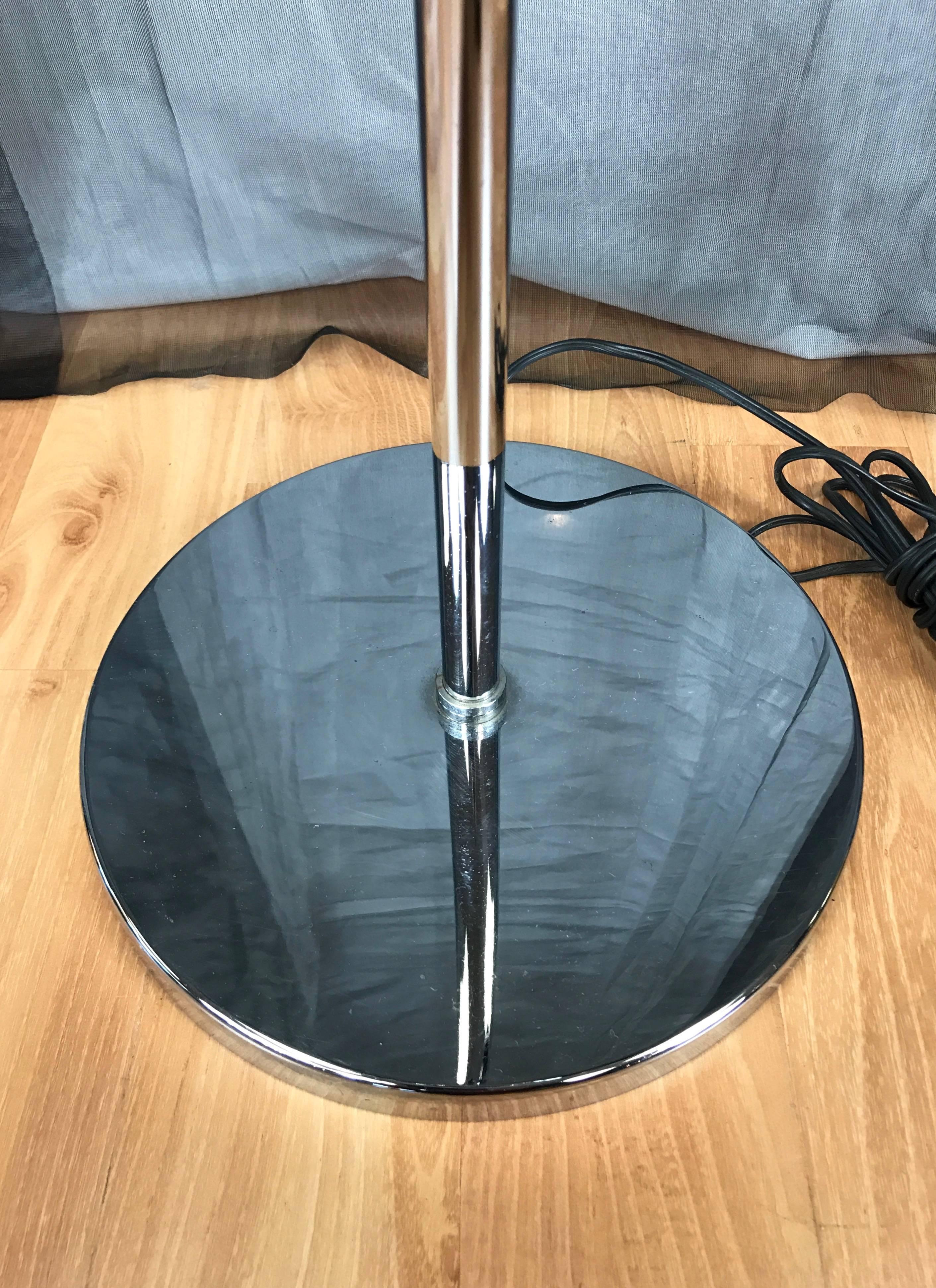 Koch & Lowy OMI Three-Globe Chrome Floor Lamp 3