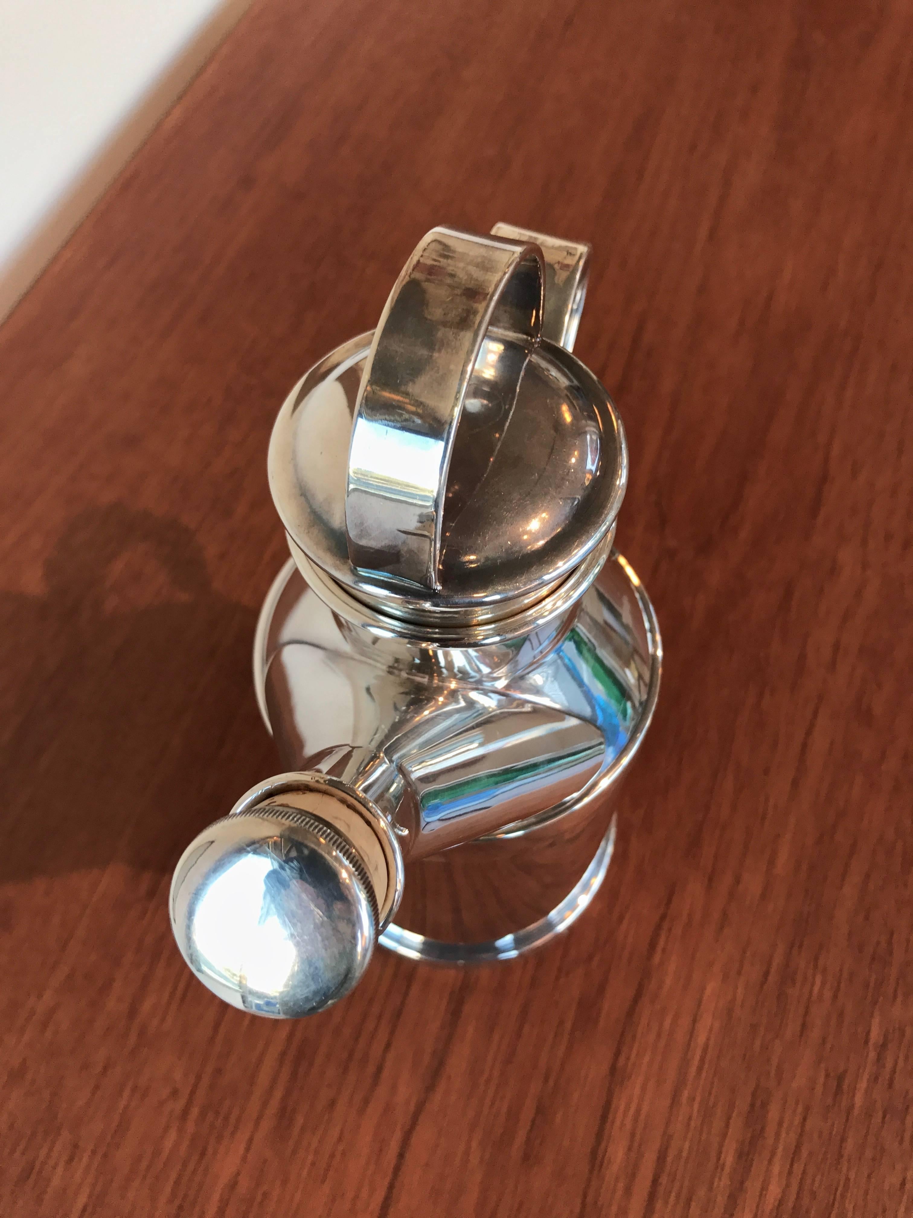 Mid-20th Century Reed & Barton Silverplate “Milk Jug” Cocktail Shaker