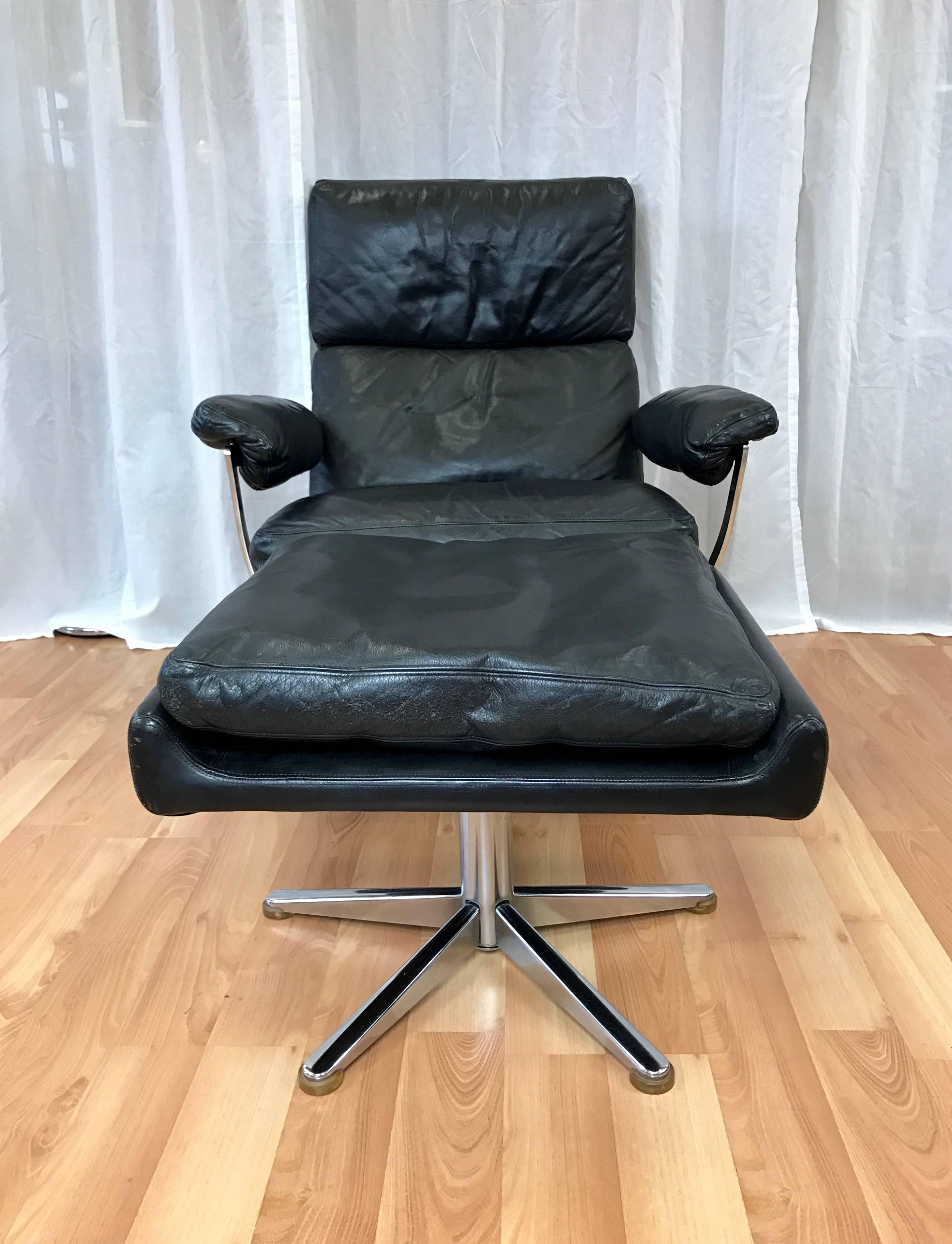swedish leather chair