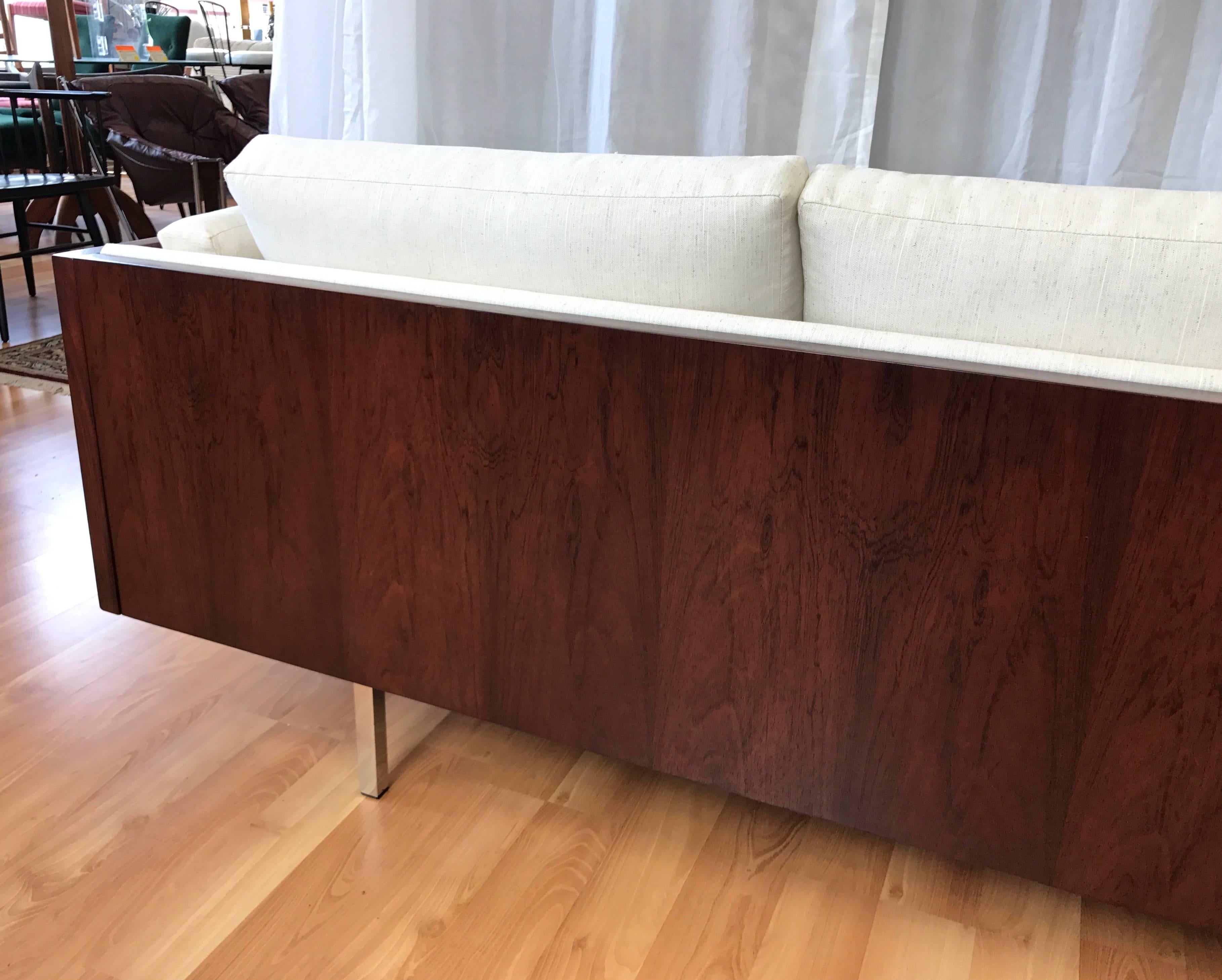 Scandinavian Modern Rare Komfort of Denmark Rosewood Case Sofa