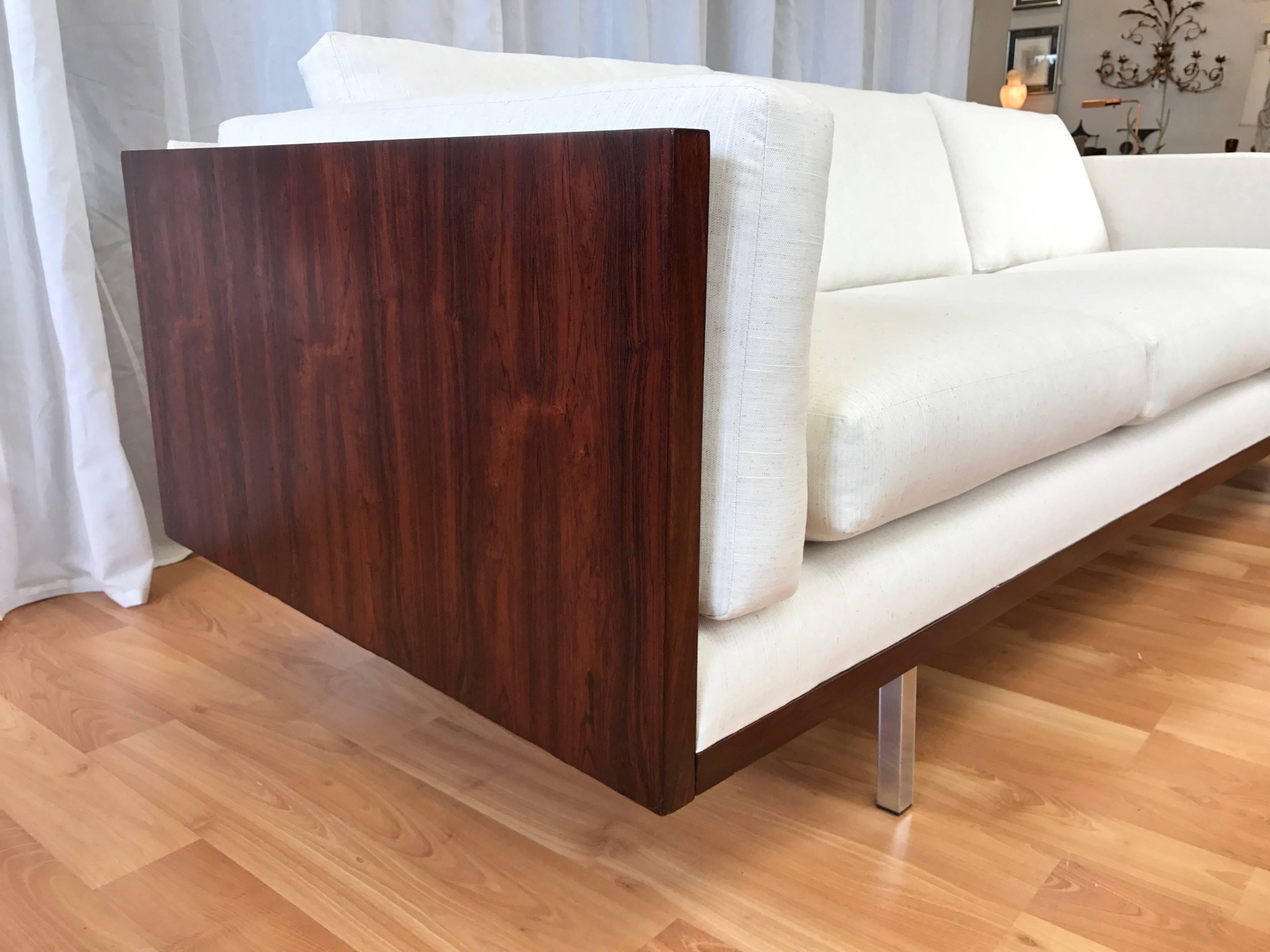 Steel Rare Komfort of Denmark Rosewood Case Sofa